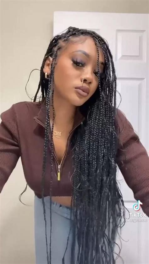 tiktok braids hairstyles|pictures of boho braids.